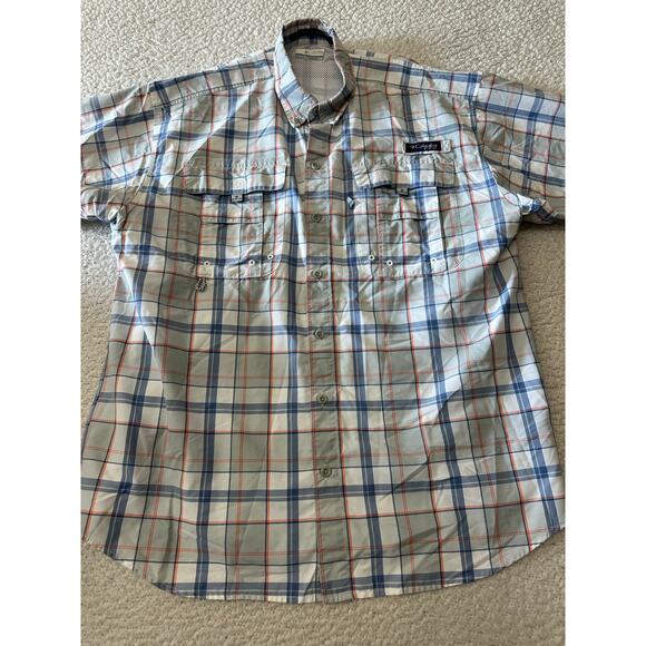 Columbia Mens Short Sleeve Button Down Shirt Medium - Picture 2 of 10